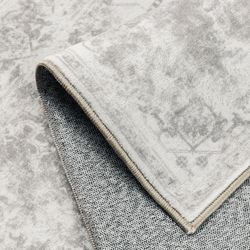 Cora Oriental Grey Area Rug, Rectangle 8'6" x 11'6", Gray