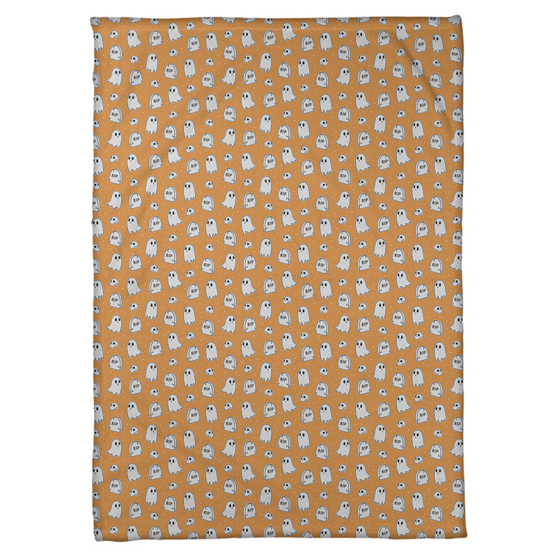 Couverture polaire Katelyn Elizabeth, l 62,5 po x L 82,5 po, Orange