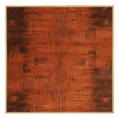 Machine Washable Abstract Red Area Rug