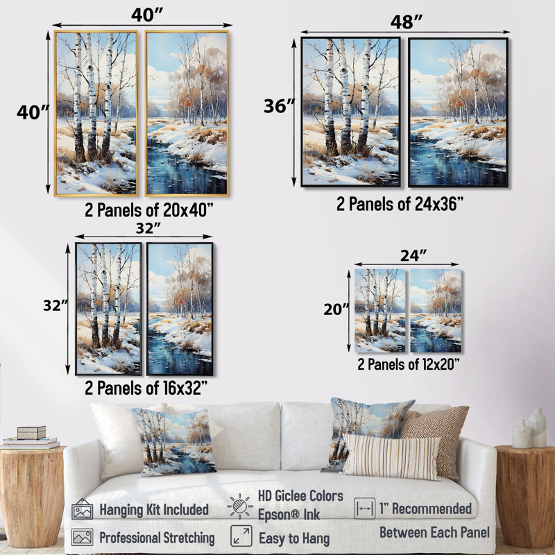 Hallette - Impressions d'art traditionnelles sur toile, 40" H x 40" W, Impression encadrée flottante, White