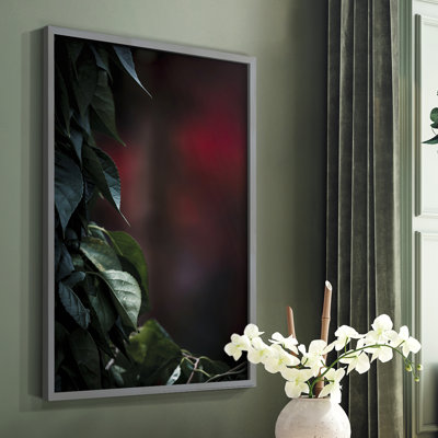 «Dramatic Foliage I», reproduction encadrée - bois massif
