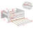 Daybed With Trundle Bed, Shelves And Tables, USB Charging Station-1993777570