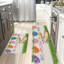 Ensemble de 2 lapin de Pâques et carottes colorées, tapis de cuisine-700959650