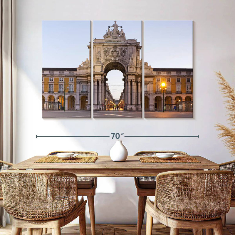 Nicci Praca De Comercio Lisbon, 42" H x 65" W