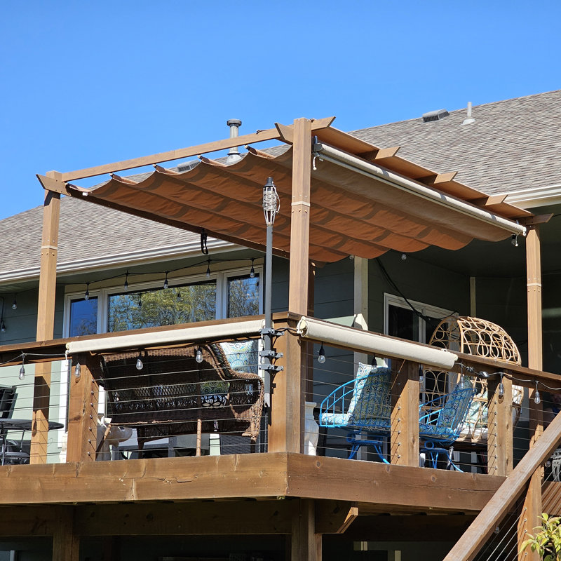 13,12 pi L 9,84 pi. Pergola en aluminium avec auvent