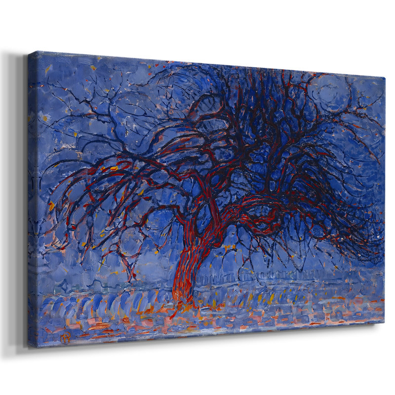 Avond (Evening): The Red Tree-Piet Mondrian-Gallery Wrapped Canvas-1908–1910, 24x36