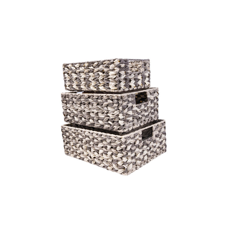 Panier en osier Bayou Breeze, gris