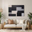 Minimalisme 67, art mural en métal noir-429451657