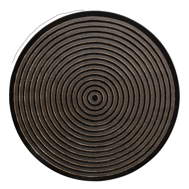 Geometric Area Rug, Round 170 cm
