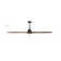 72" 3-Blade Solid Wood Ceiling Fan With LED Light And Remote Control