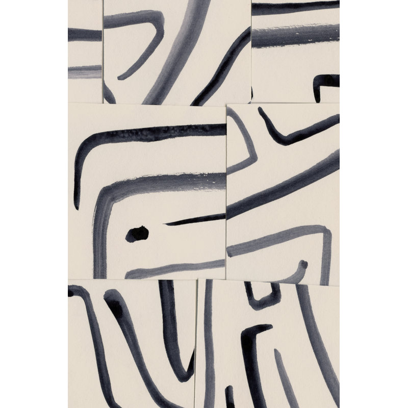 Spliced Lines IV by Victoria Barnes - Wrapped Canvas Print, 46cm H x 30cm W x 3.8cm D