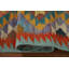 Tapis de couloir géométrique en laine Kilim