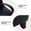 Fauteuil inclinable standard en cuir véritable Hardge-151355065