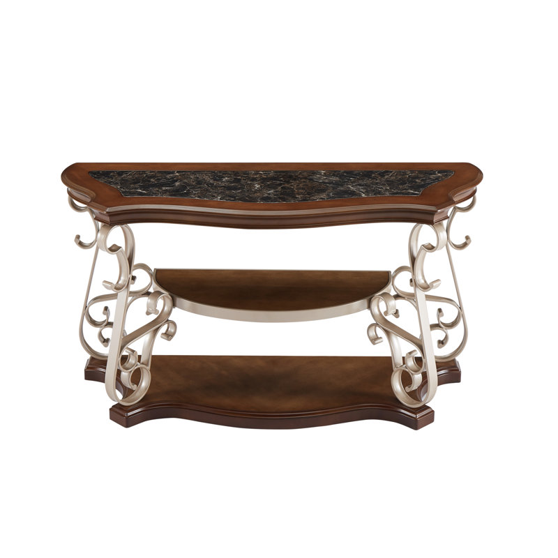 Console Tasonia, Brown/Black, Champagne/Brown