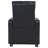 Black Upholstered Push-Back Recliner