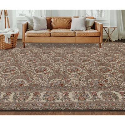 Tapis ivoire noué à la main de haute qualité