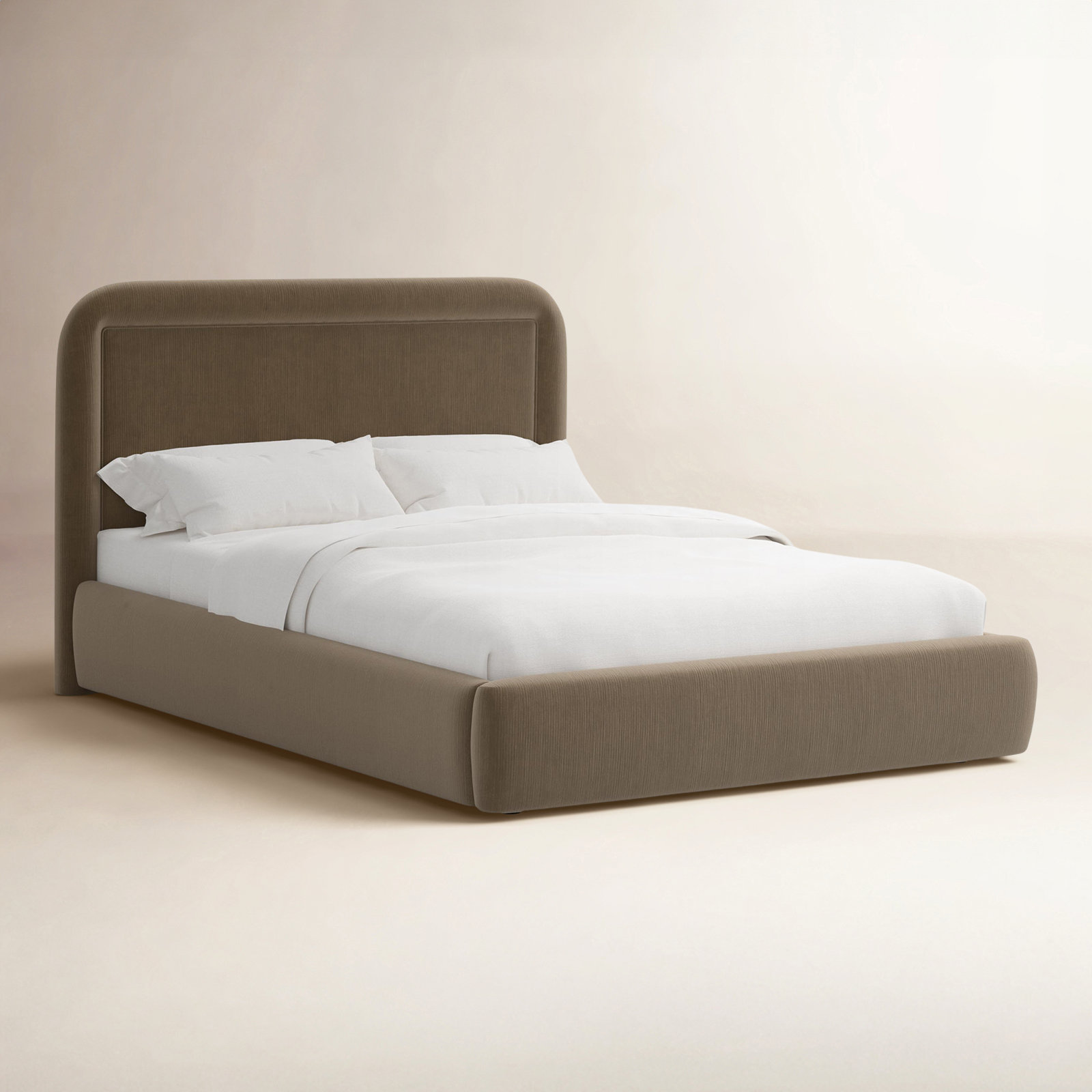 Stoffer Home x Cloth and Co. Marisa Bed, King, Luxe Walnut Velvet