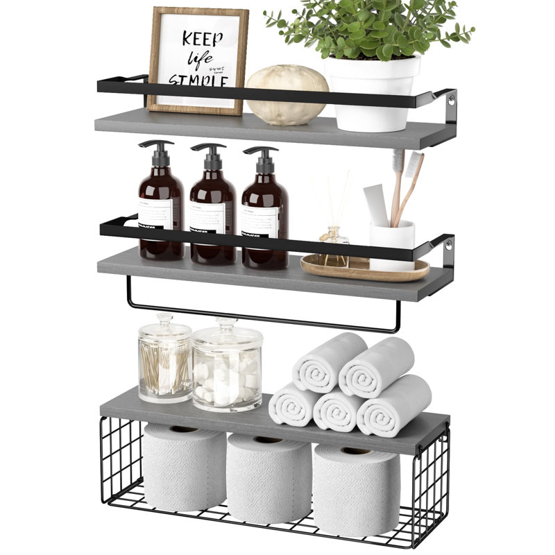 Sumnima Floating Shelf, Grey