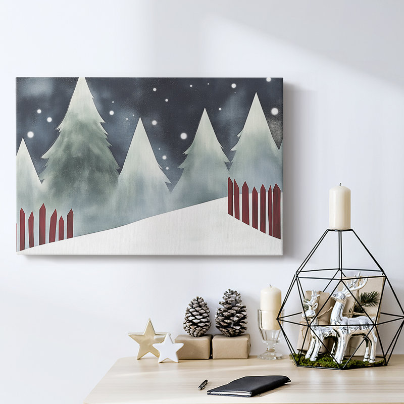 Christmas Holiday Arts - Toile tendue avec châssis XMA171526, H 18 po x l 27 po