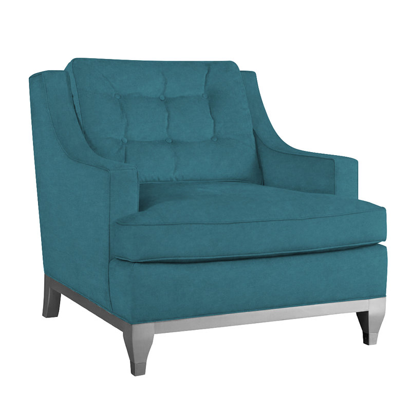 Drake 34" Wide Armchair, Martin Blue