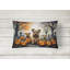 Coussin Norfolk Terrier Spooky Halloween