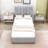 Twin Size Hydraulic Storage Bed with Adjust Headboard-433633431