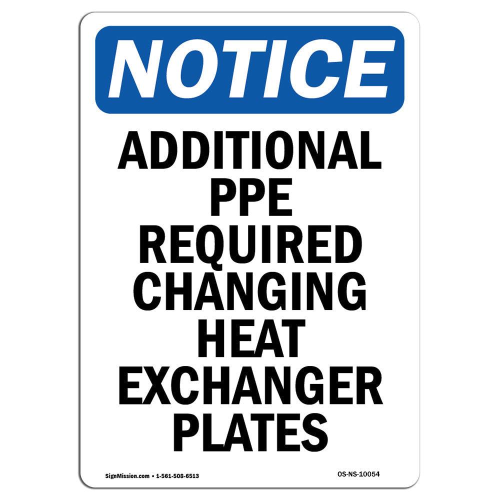 Requires Replacement Sign SignMission Osha Notice Additional Ppe Required Changing Sign - Wayfair ...