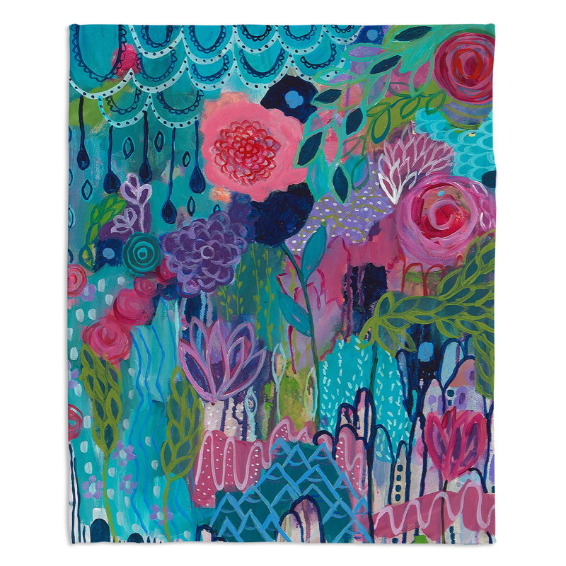 Hand Woven Throw Blanket, 51" x 60"