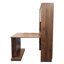 Bureau pliant avec rangement, bureau d'ordinateur pliable peu encombrant pour les petits espaces, table d'écriture pour bureau à domicile, chambre à coucher, dortoir, appartement