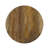 Mango Wood Accent Side Table, 18" Tall, Damru Shape, Dark Finish, Pre-Assembled