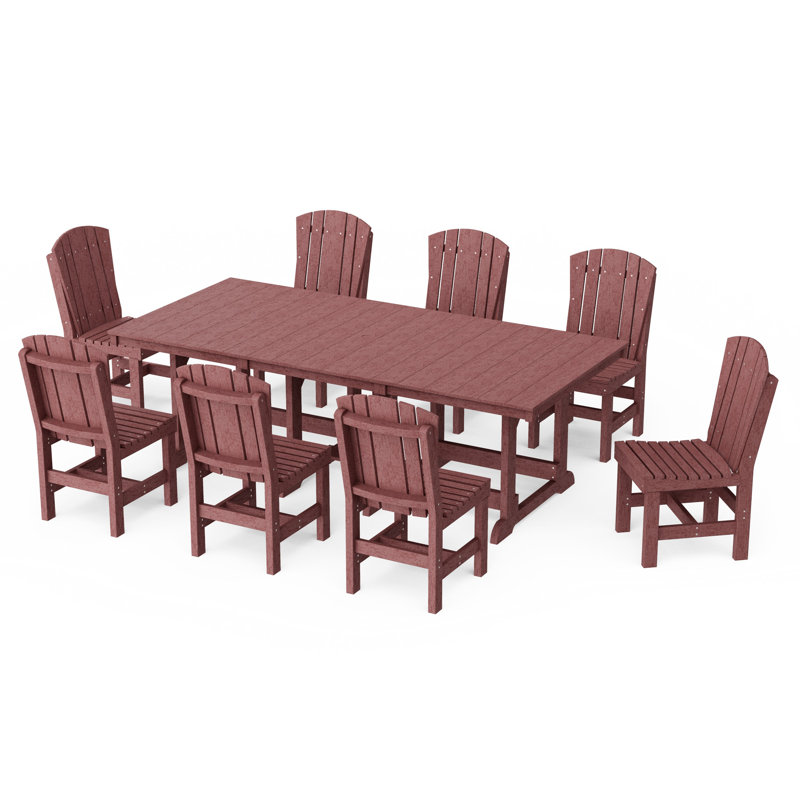 Heritage 9-Piece Side Chair Rectangular Dining Set, Cherrywood