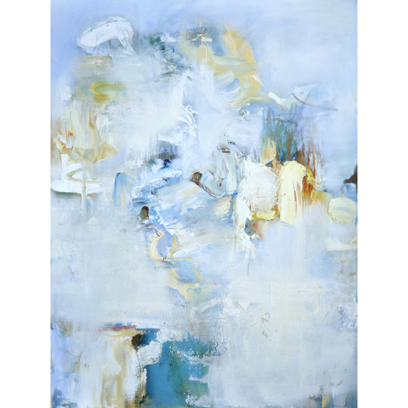 «334 High Above Capri» par Anne B. Schwartz - peinture encadrée, H 21,25 po x l 17,25 po