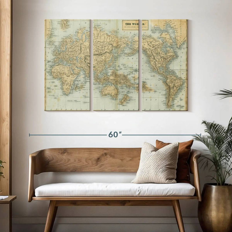 Aliaz, la carte du monde neutre, H 32 po x l 50 po