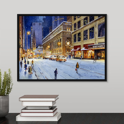 « kaufman clock » par jess hager, peinture sur toile