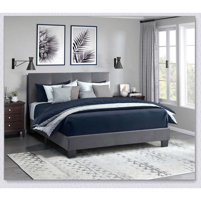 Lits, Double, Gris foncé
