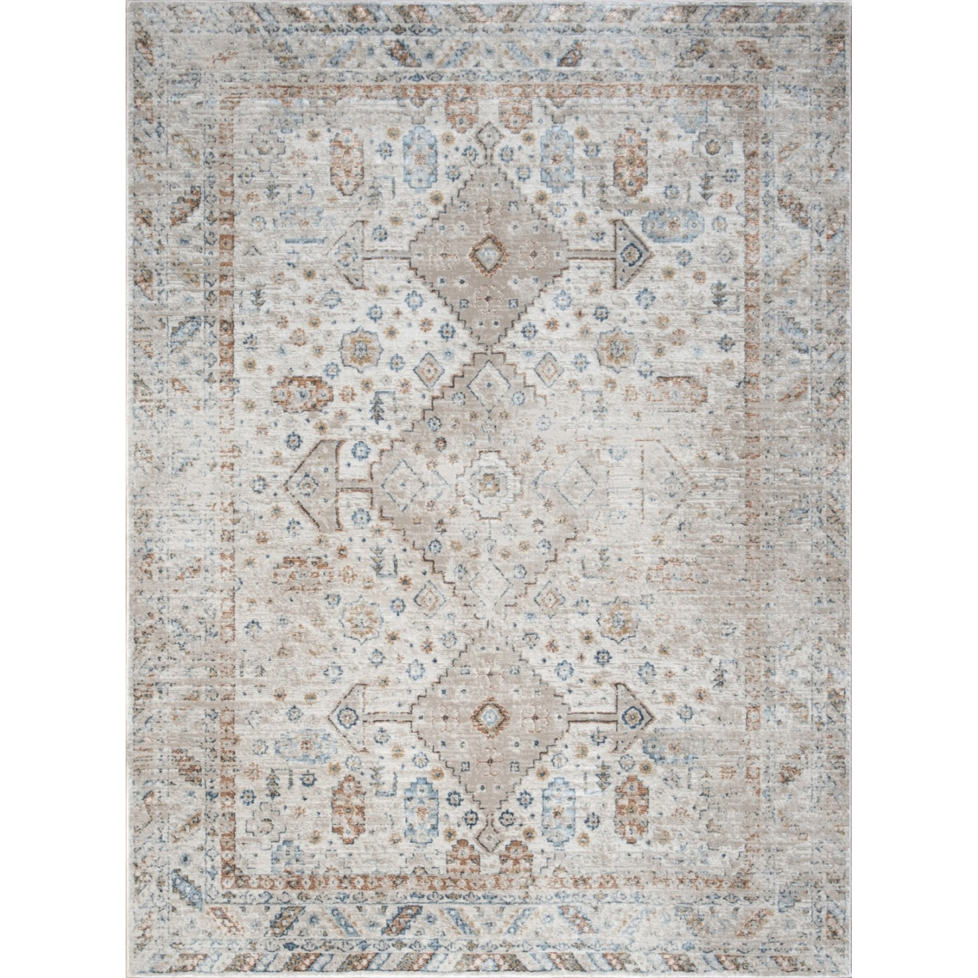 Winston Porter Stain-resistant Polyester Accent Rug Elegant Medallion ...