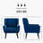 Tufted Upholstered Wide Back Armchair（Set of 2）-412486732