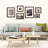 Solid Wood Picture Frame 11X11 With Plexiglass, 4 Pack Set For Wall Mounting Or Tabletop Display, Includes Mat For 8X8 And 4X4 Photos