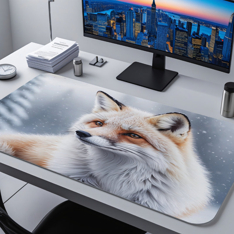 Polyester Desk Pad, 14.4x12.1