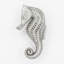 2 3/8" Seahorse Left Facing Small Knob-39948816-107083302-126755983