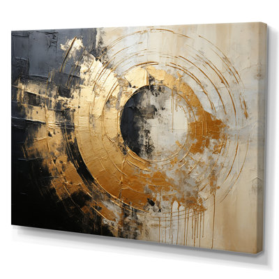 «Minimalisme Vortex Poteries», impression sur toile à spirales abstraites