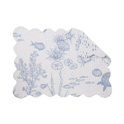 Makara Reef Coastal Rectangle Cotton Placemat