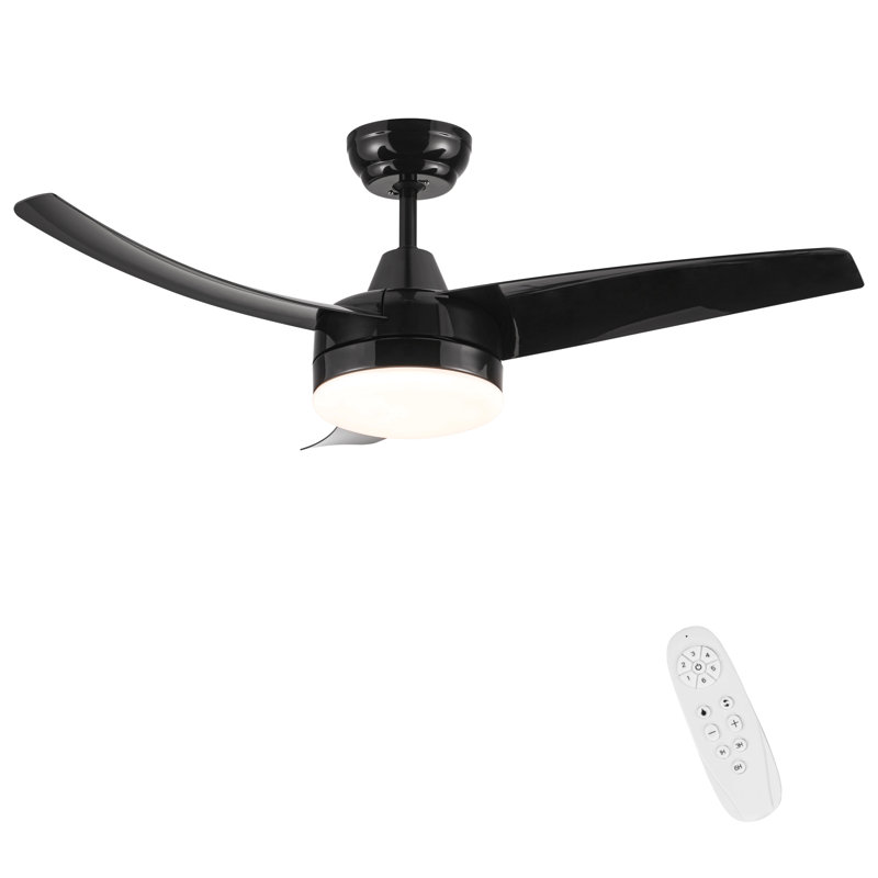 Ventilateur de plafond à DEL moderne 42 po x 42 po x 10,34 po