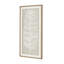 Large Plume White Feather Art Mounted In Beaded Frame 26 Piece Single Picture Frame Wall Art on Canvas
