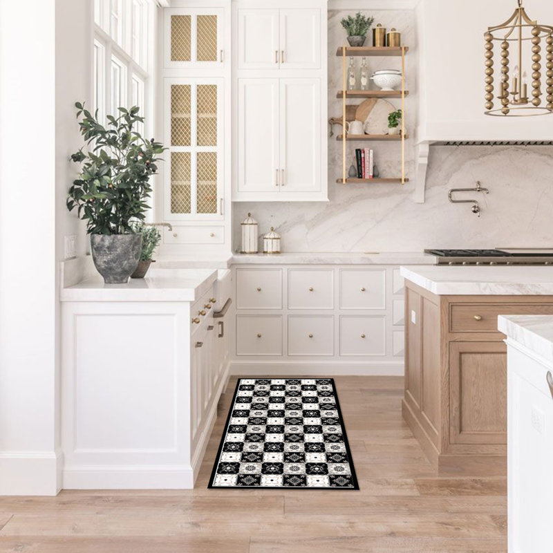Davanti Vinyl Floor Mat - Tile Collection, Rectangle 2' x 3'
