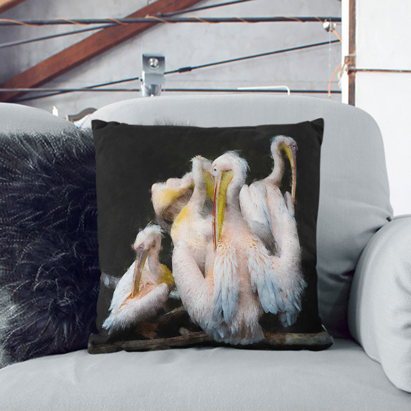 Square Cushion, 55cm H x 55cm W x 20cm D, Black
