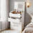 Multi-use Vanity Desk With Led Mirror, Storage Stool & Drawers, Convertible Makeup Dresser, Nightstand & Workstation For Bedroom, White