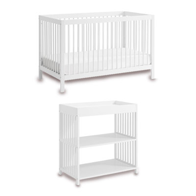 Oxford Baby Essential 2 Piece Nursery Set Includes 4 In 1 Convertible Island Crib And Changing Table (White) -  OxfordBaby, Composite_8949194B-1BD4-4419-AA98-F1E3936C133C_1713272732