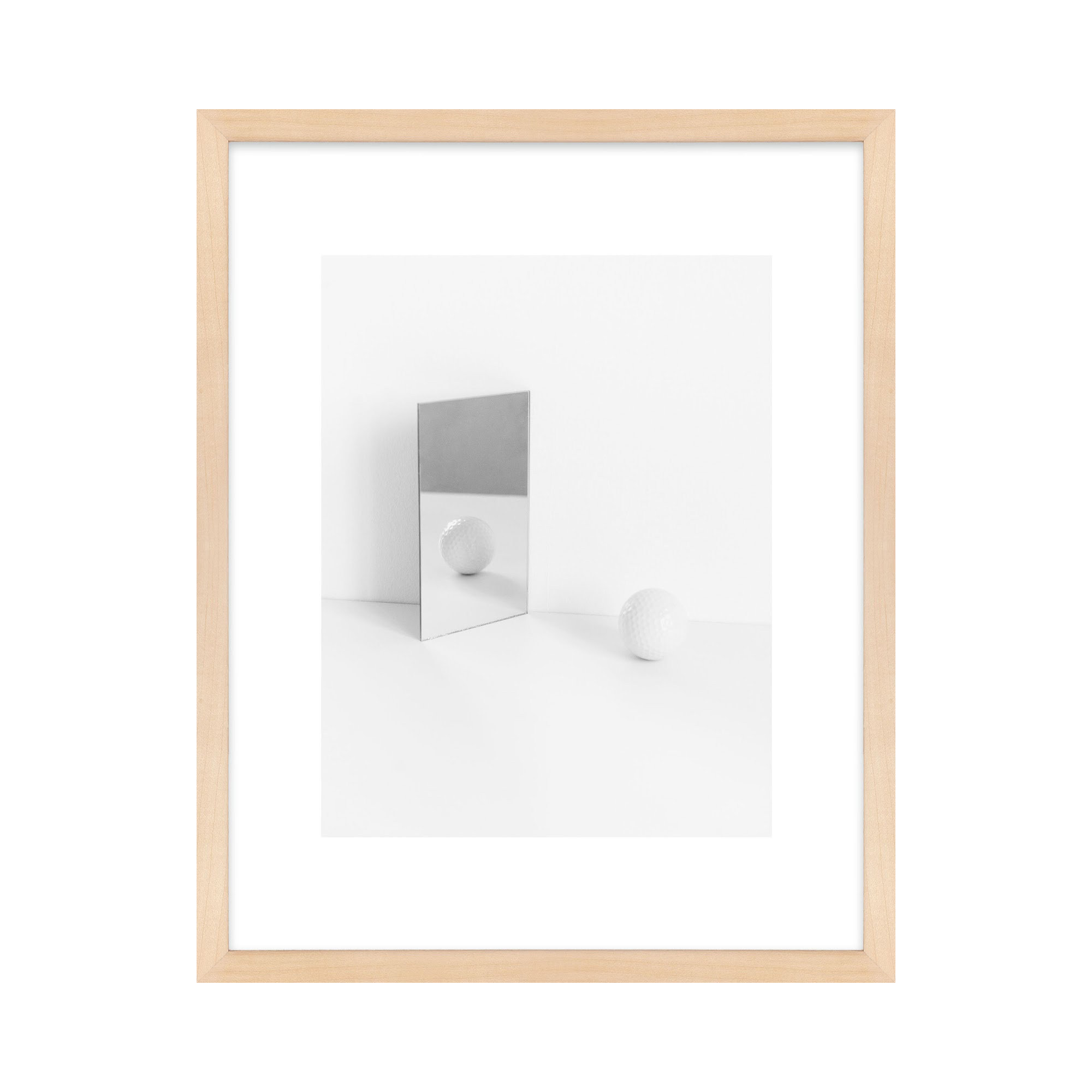 Ludovico White Still Life 2 by Svetlana Smirnova - Picture Frame Painting, Maple, 30" H x 24" W x 1.25" D