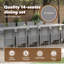 VidaXL Garden Dining Set 15 Pcs Light Grey Poly Rattan